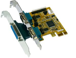 Exsys EX-44140-2, 2x serial/1x parallel, PCIe x1