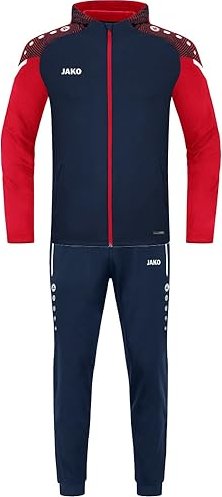 Jako Polyester Performance mit Kapuze Trainingsanzug marine/rot (M9422-909)