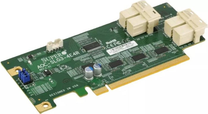 Supermicro AOC-SLG3-4E4R, PCIe 3.0 x16