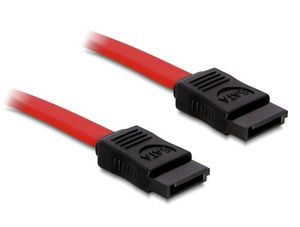 DeLOCK SATA cable red 0.3m, straight/straight (84247)
