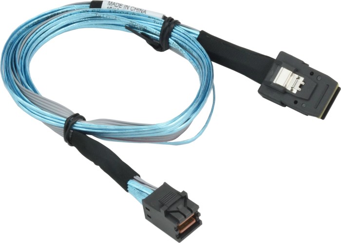 Supermicro Slimline miniSAS HD SFF-8643 on miniSAS SFF-8087, 50cm (CBL-SAST-0508-01)