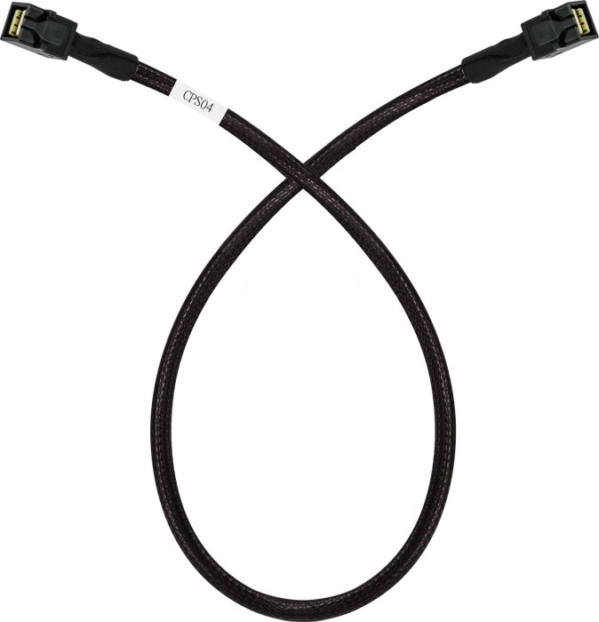 SilverStone mini SAS x4 [SFF-8643] Kabel, 50cm (SST-CPS04)