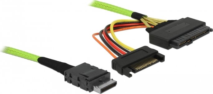 DeLOCK OCuLink SFF-8611 plug on U.2 SFF-8639 socket, 0.5m (85802)