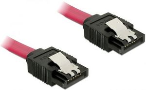 DeLOCK SATA 6Gb/s cable red 0.5m, straight/straight (82677)