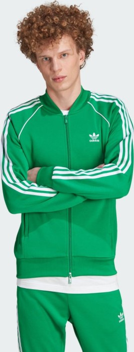 adidas Adicolor Classics SST Originals Trainingsjacke grün/weiß (Herren) (IK3514)