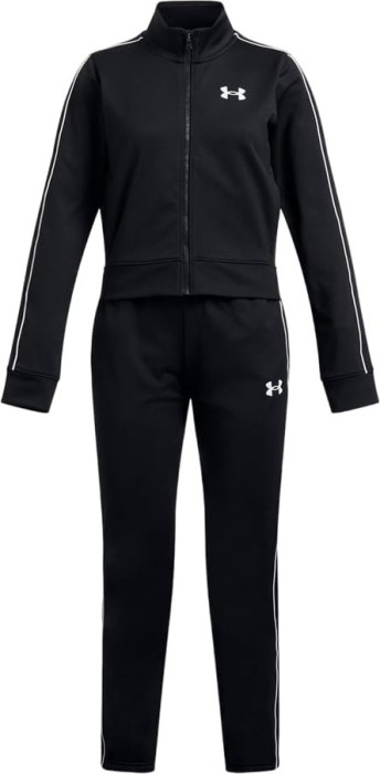 Under Armour Icon Crop Trainingsanzug schwarz/weiß (Junior) (1386528-001)