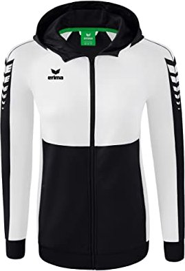 Erima Six Wings mit Kapuze Trainingsjacke schwarz/weiß (Damen) (1032225)