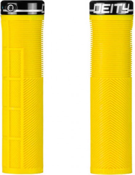 Deity Knuckleduster grips yellow