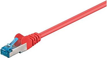 goobay Patchkabel, Cat6a, S/FTP, RJ-45/RJ-45, 0.25m, rot (94149)
