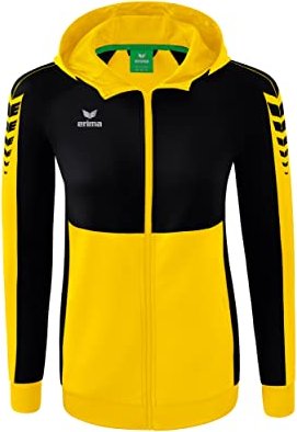 Erima Six Wings mit Kapuze Trainingsjacke gelb/schwarz (Damen) (1032224)