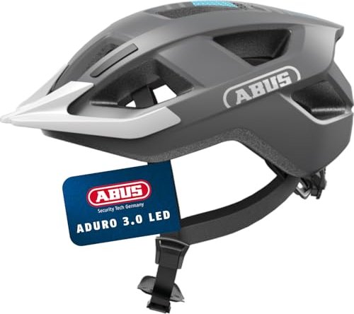 ABUS Aduro 3.0 LED Helm race grey