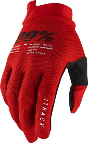 100% iTrack Fahrradhandschuhe rot (10008-00015/00016/00017/00018/00019)