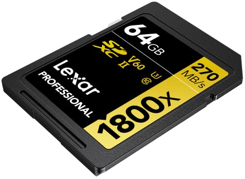 Lexar Professional 1800x Gold Series R280/W210 SDXC 64GB, UHS-II U3, Class 10 (LSD1800064G-BNNNG / LSD1800064G-BNNNU / LSD1800064G-RNNNC)