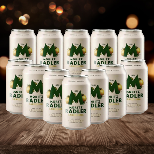 Moritz Barcelona Original Spanish Alcohol Free Lager 330ml Cans - 0.0% ABV (12 Pack)