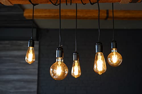 4lite Smart G125 E27 Amber Filament LED Bulb (7W) Dimmable 850Lm 2000-5000K Tuneable White, Wi-Fi/Bluetooth Controlled with Screw Fitting - 4l1/8047 [Energy Class F]