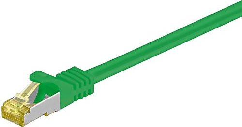 goobay Patchkabel, Cat6a/Cat7, S/FTP, RJ-45/RJ-45, 0.25m, grün (91568)