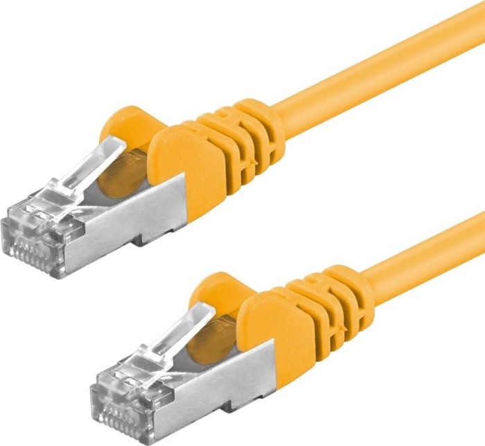 goobay Patchkabel, Cat6, S/FTP, RJ-45/RJ-45, 15m, gelb (68306)