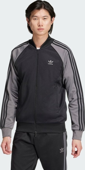 adidas Adicolor Classics SST Originals Trainingsjacke black/grey four (Herren) (IY9858)