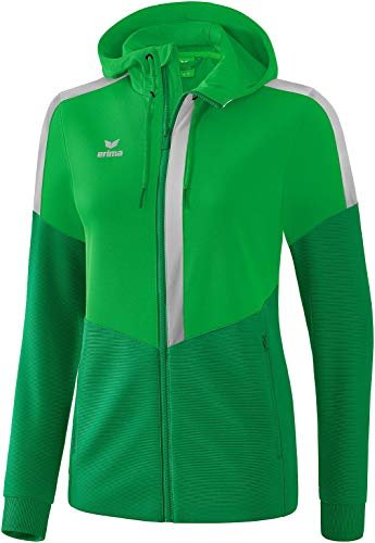 Erima Squad mit Kapuze Trainingsjacke fern green/smaragd/silver grey (Damen) (1032063)
