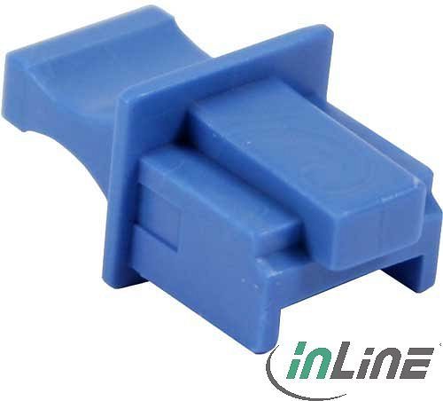 InLine Staubschutz für RJ-45, 10 Stück, blau (59942A)
