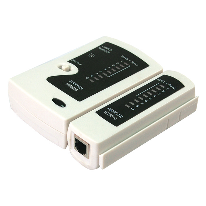 LogiLink cable tester RJ-11/RJ-12/RJ-45 with Remote unit (WZ0010)
