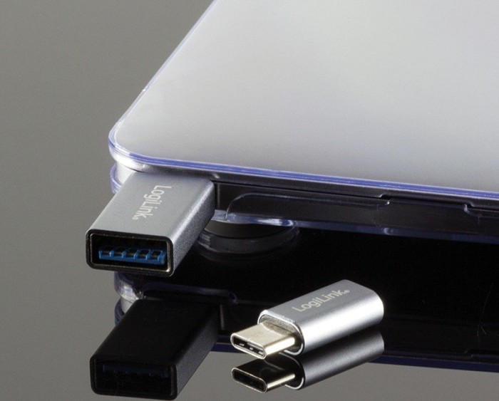 LogiLink Adapter Set USB-C 3.0 [Stecker]/USB-A 3.0 [Buchse]/USB 2.0 Micro-B [Buchse] (AU0040)