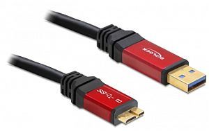 DeLOCK Premium USB-A 3.0 to USB 3.0 micro-B adapter cable, 2m (82761)