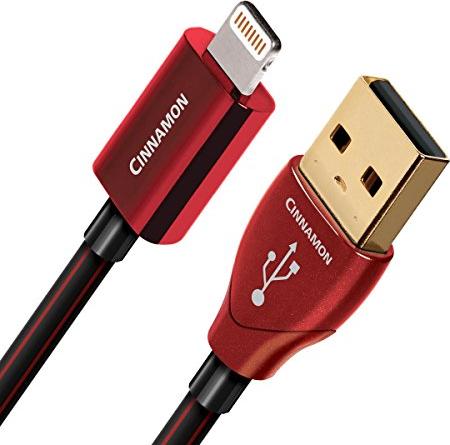 Audioquest Cinnamon USB-A/Lightning cable, 1.5m red