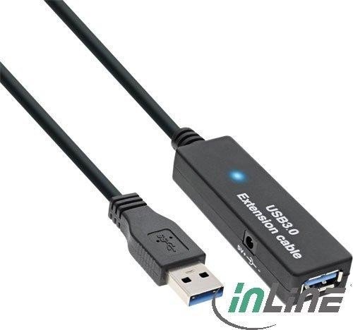 InLine USB 3.0 active-extension A/A, 10m (35655)