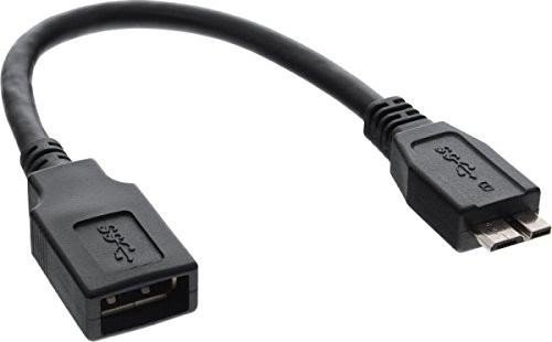 InLine USB 3.0 cable micro-B/A-socket, 0.15m (31609)