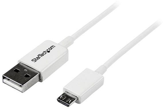 StarTech USB-A 2.0 to USB 2.0 micro-B adapter cable white, 1m (USBPAUB1MW)