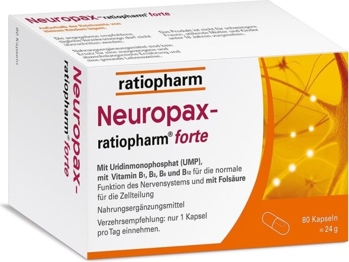 Neuropax-ratiopharm forte Kapseln, 80 Stück