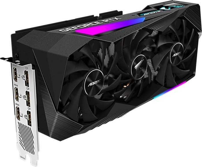 GIGABYTE AORUS GeForce RTX 3070 Master 8G (Rev. 1.0/1.1), 8GB GDDR6, 3x HDMI, 3x DP (GV-N3070AORUS M-8GD)