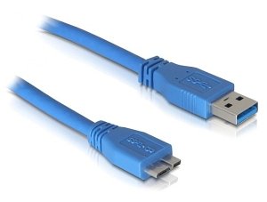 DeLOCK USB-A 3.0 to USB 3.0 micro-B adapter cable, 3m (82533)