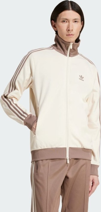 adidas Adicolor Classics Beckenbauer Originals Trainingsjacke wonder white/trace brown (Herren) (JP2522)
