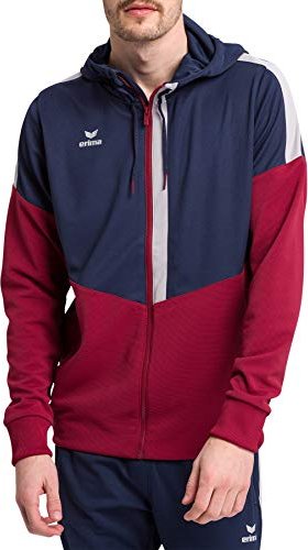 Erima Squad mit Kapuze Trainingsjacke new navy/bordeaux/silver grey (Herren) (1032053)