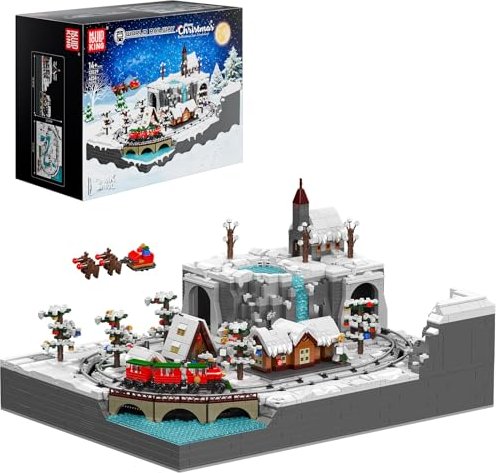 Mould King RC Eisenbahn mit Winterlandschaft (12029)