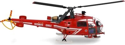 Herpa Sécurité Civile Sud Aviation SA 316 Alouette III GHSC Base Chamonix / Musée de l'Air et de l'Espace (580847)