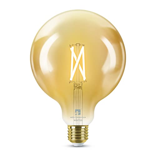 4lite Smart G125 E27 Amber Filament LED Bulb (7W) Dimmable 850Lm 2000-5000K Tuneable White, Wi-Fi/Bluetooth Controlled with Screw Fitting - 4l1/8047 [Energy Class F]