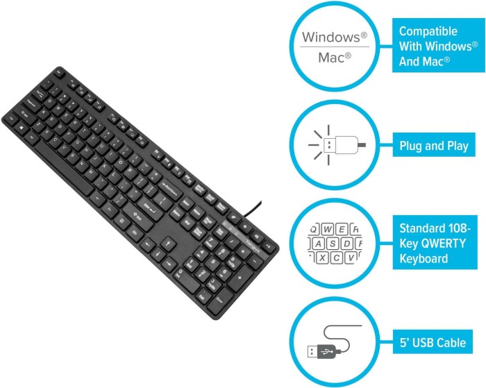 Targus KB30 wired Keyboard, USB, DE (AKB30DE)