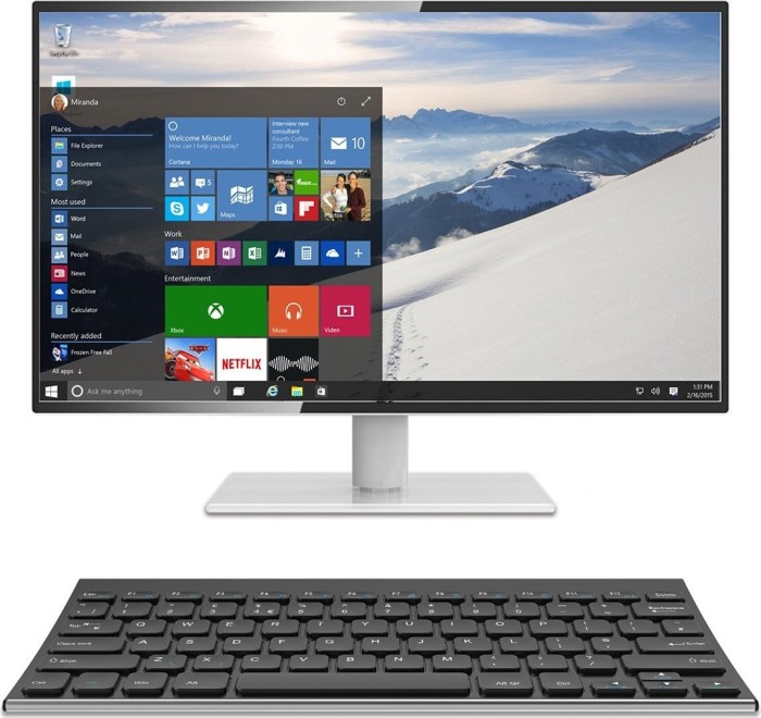 Arteck 2.4G wireless Keyboard Stainless Steel Ultra Slim, EN (HW086)