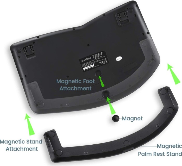Perixx Periduo 606 wireless mini Ergonomic Split Keyboard and vertical Mouse Combo black, USB, DE (PERIDUO-606-DE / 11649)