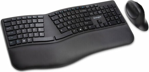 Kensington Pro Fit Ergo wireless Keyboard and Mouse set black, USB/Bluetooth, IT (K75406IT)