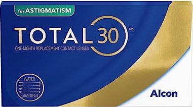 Alcon Total30 for Astigmatism, -1.00 Dioptrien, 3er-Pack