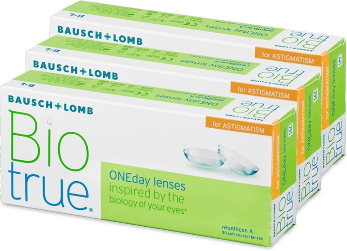 Bausch&Lomb Biotrue ONEday for Astigmatism, -8.00 Dioptrien, 90er-Pack