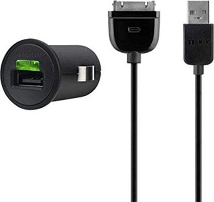 Belkin USB car charger incl. charging cable for iPod/iPad/iPhone (F8Z689cw)