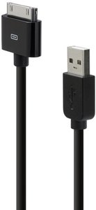 Belkin Sync- and charging cable for iPod and iPhone black (F8Z328eaBLK)
