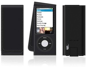 Belkin leather-Folio-case for iPod nano 5G black (F8Z510)
