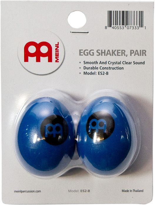 Meinl plastic Egg Shaker blue, pair (ES2-B)