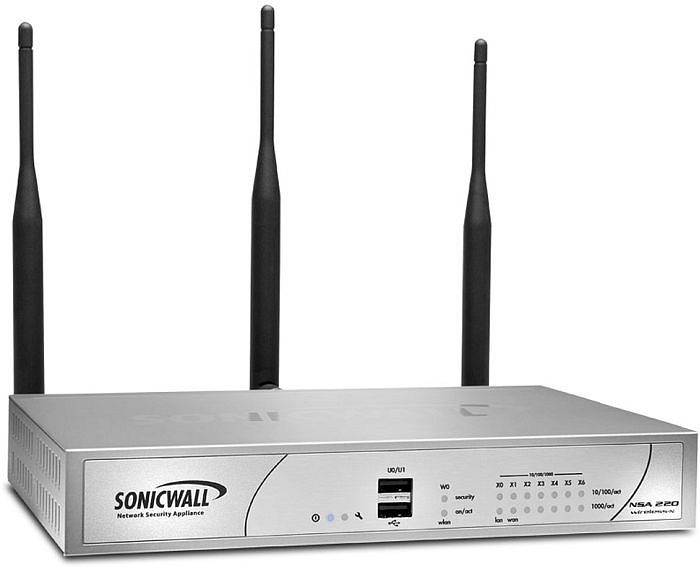 Dell SonicWALL NSA 220, 3DES/AES, 7x Gb LAN